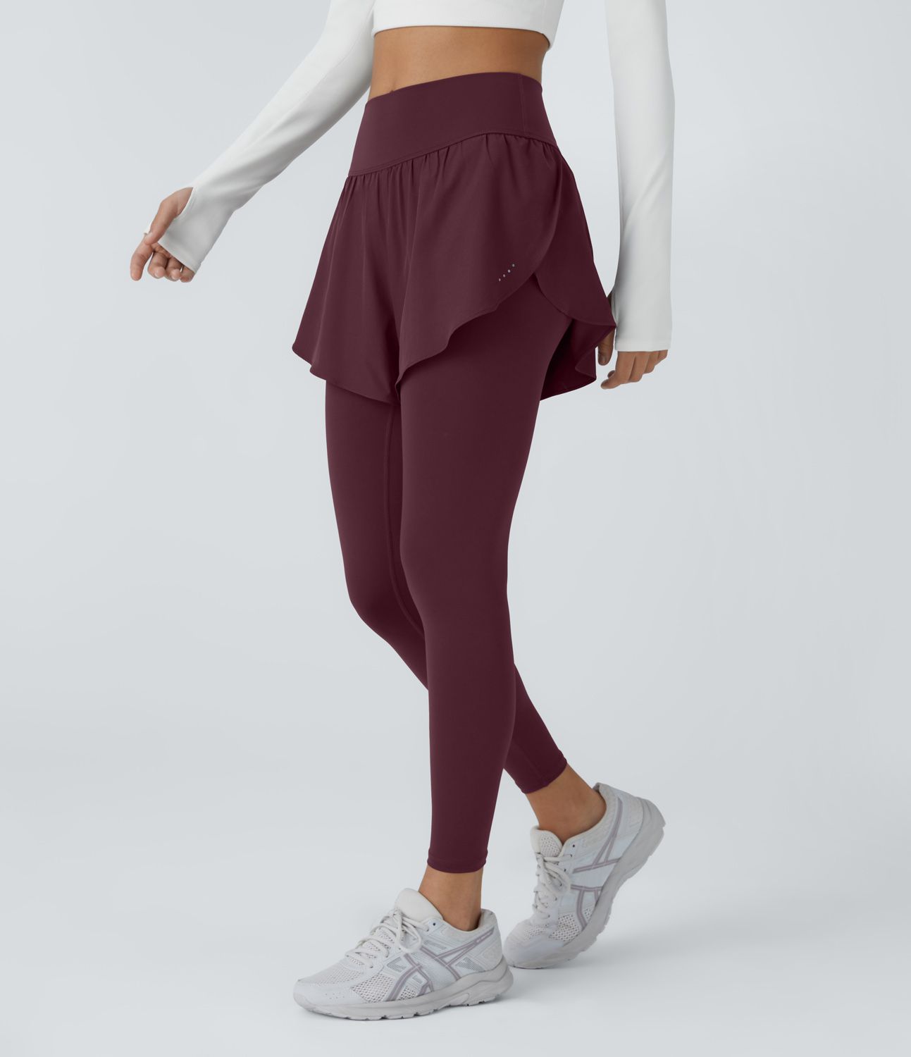 Breezeful™ High Waist Reflective Dot Side Pocket 2-in-1 7/8 Quick Dry Training Leggings