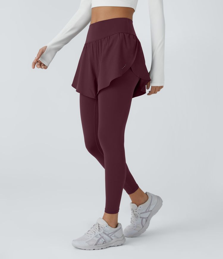 Breezeful™ High Waist Reflective Dot Side Pocket 2-in-1 7/8 Quick Dry Training Leggings