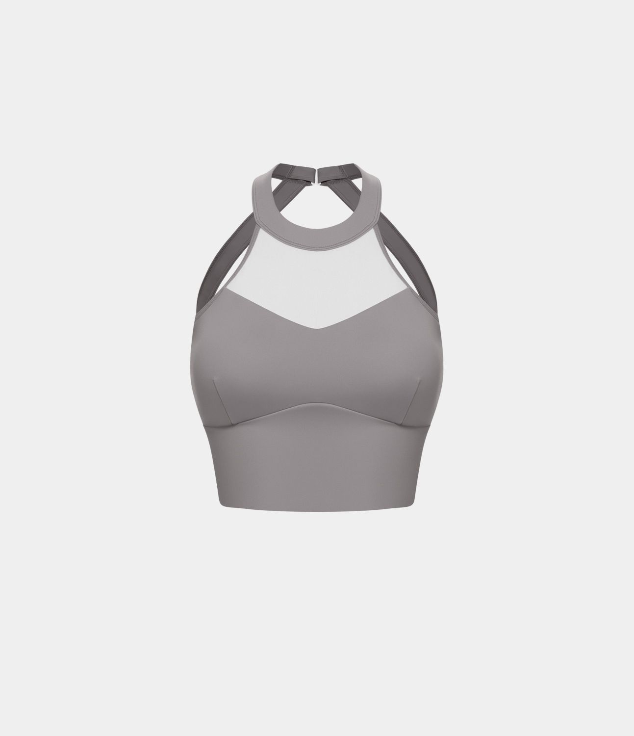 In My Feels Softlyzero™ Airy Rückenfreier, verdrehter Cool-Touch-Sport-BH mit Kontrastnetz, Neckholder und geringer Unterstützung