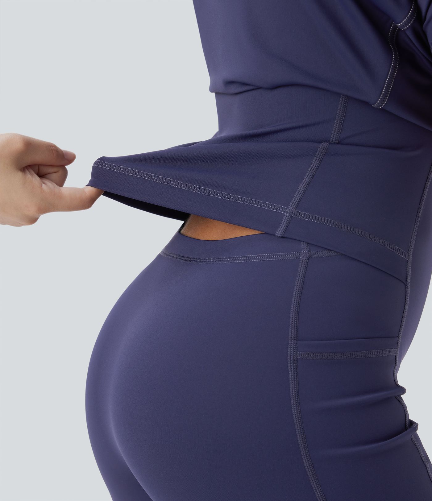 Softlyzero™ QuickDry - 2-in-1 Yoga-Mini-Aktivkleid mit verstellbaren Trägern, Seitentaschen und Farbblock - Easy Peezy Edition