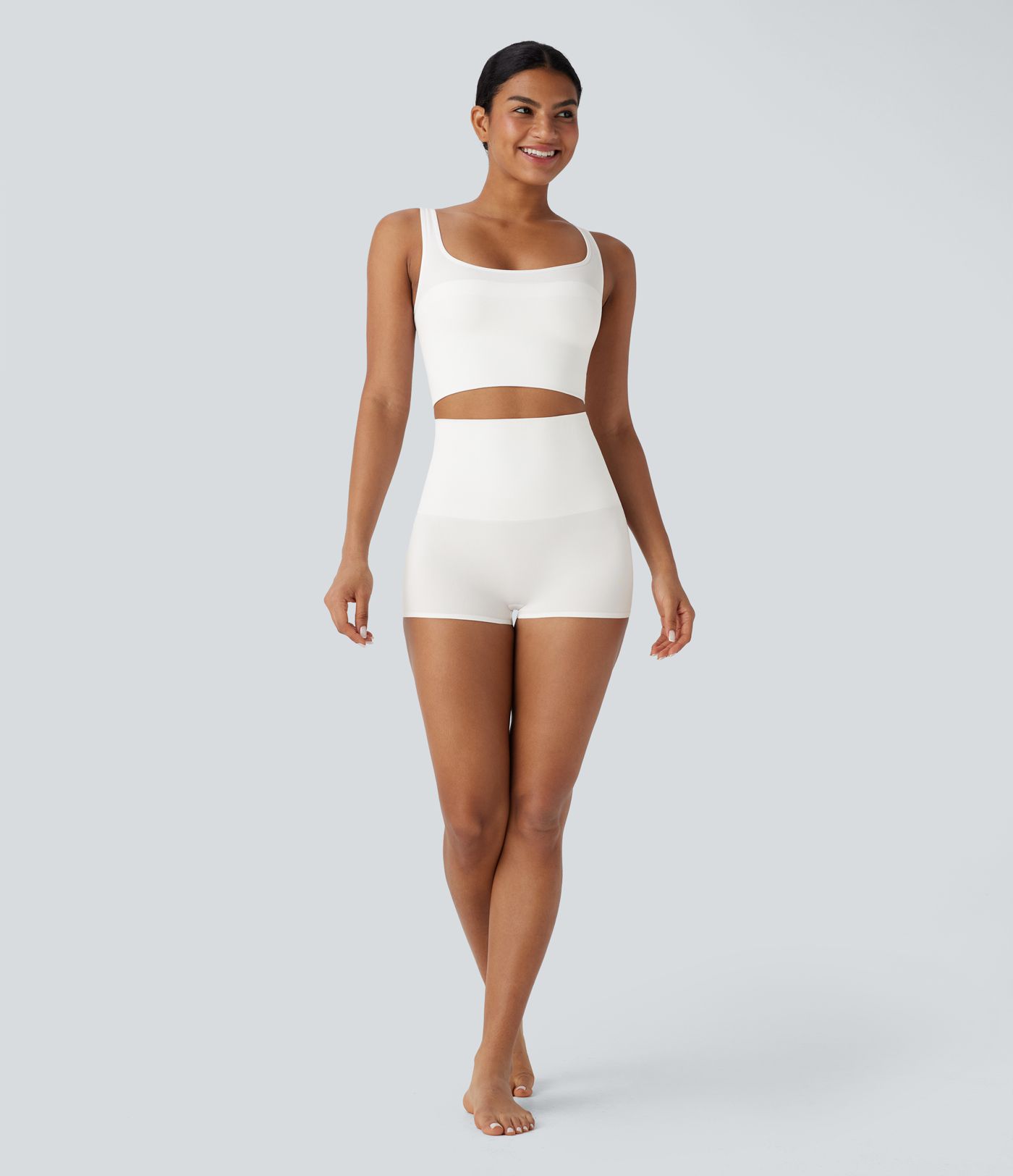 OneForm Seamless Flow High Waisted Tummy Control Lounge Shapewear Boy Shorts
