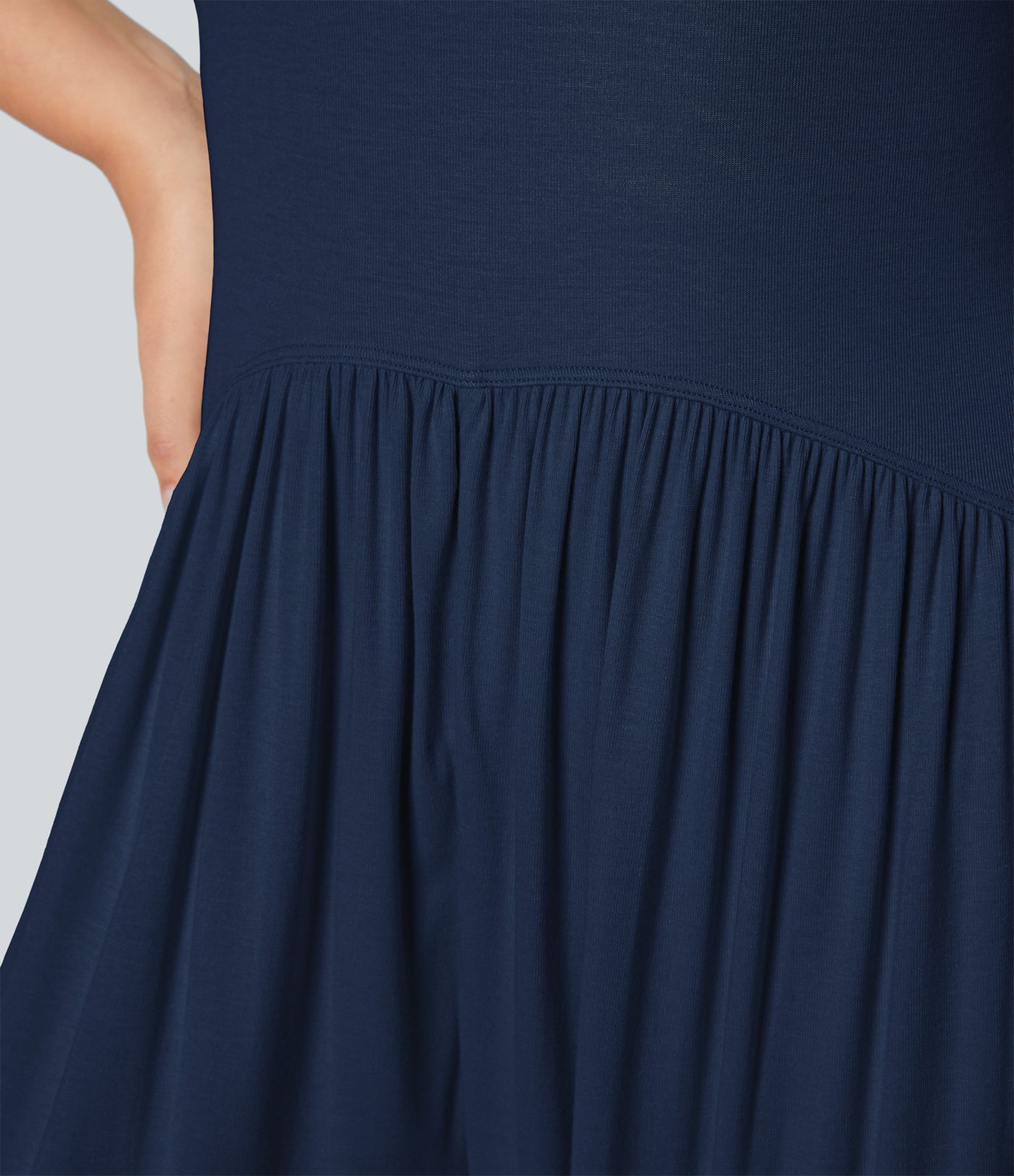 Ribbed Tube Top  Sleeveless Women Casual Jumpsuit with Pocket