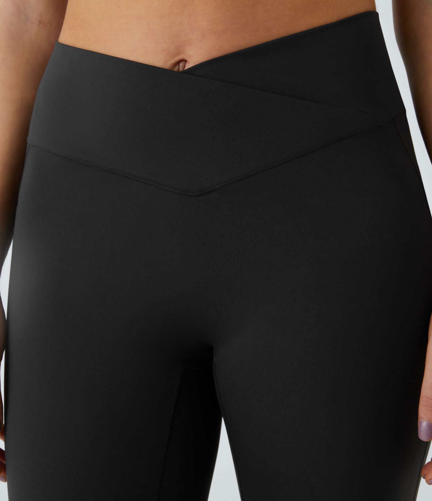 Patitoff™ 2.0 Pet Hair Resistant High Waisted Crossover Side Pocket Yoga Leggings