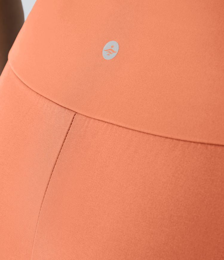 Falda Breezeful™ larga regular tiro alto volante alto bajo 2 en 1 fluida secado rápido