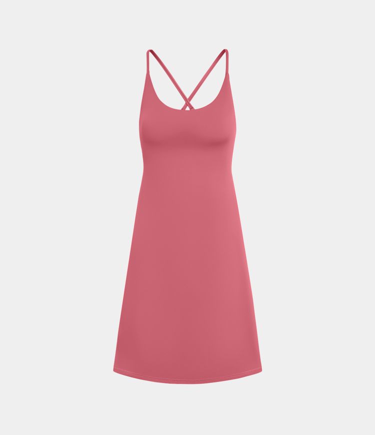 SoftlyZero™ Plush 2-in-1 Pocket Mini Active Dress D-F Cups