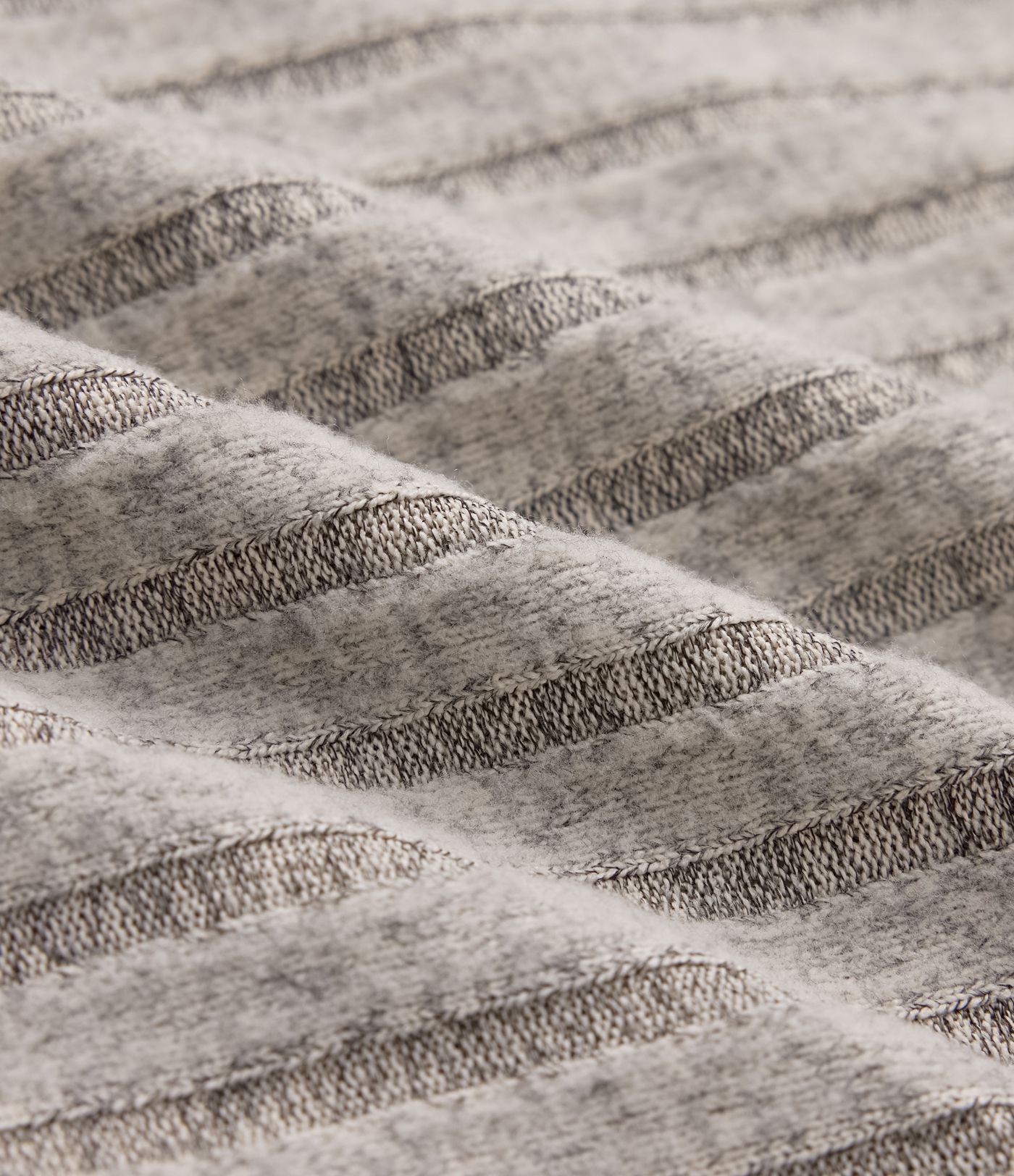 Ribbed Knit Hooded Drawstring Relax Casual Sweatshirt