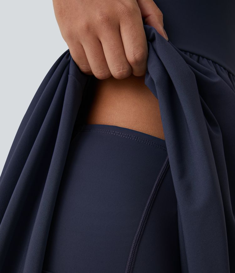 Breezeful™ High Low 2-Piece Pocket Flowy Midi Quick Dry Casual Dress