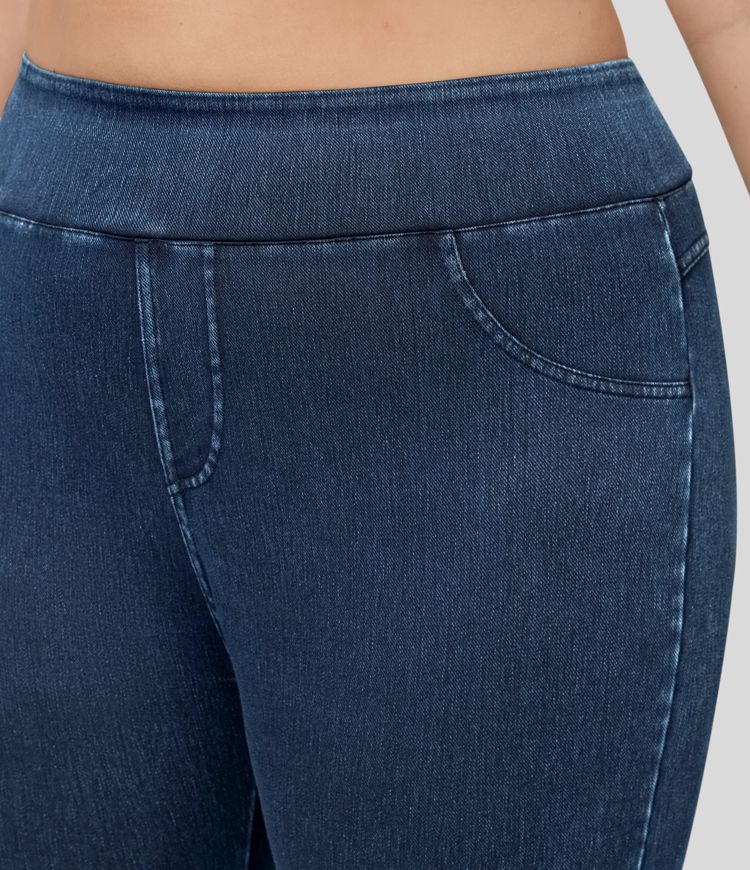 Halara Flex™ Leggings décontractés taille haute en tricot extensible avec poche latérale arrière et grande taille