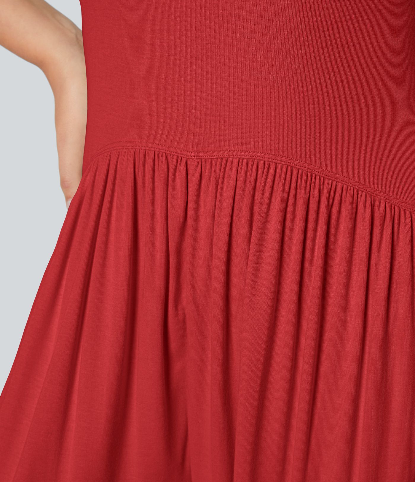 Ribbed Tube Backless Side Pocket Casual Jumpsuit