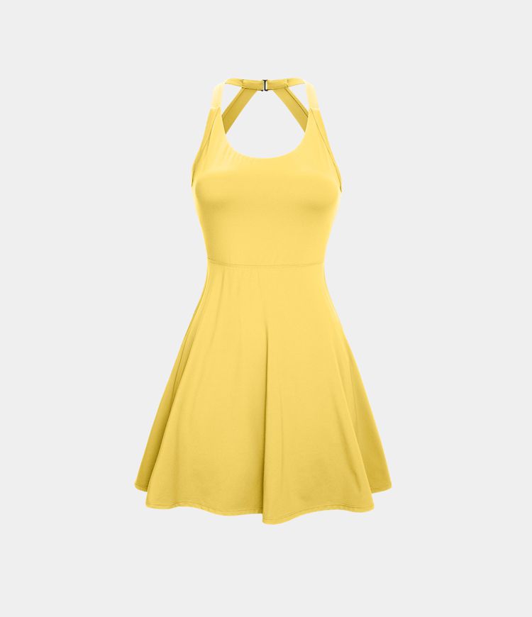 Flare Mini Dance Active Dress-Longer Length