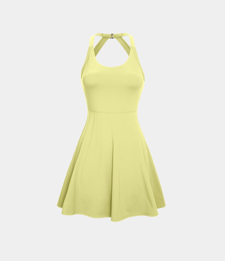Flare Mini Dance Active Dress-Longer Length