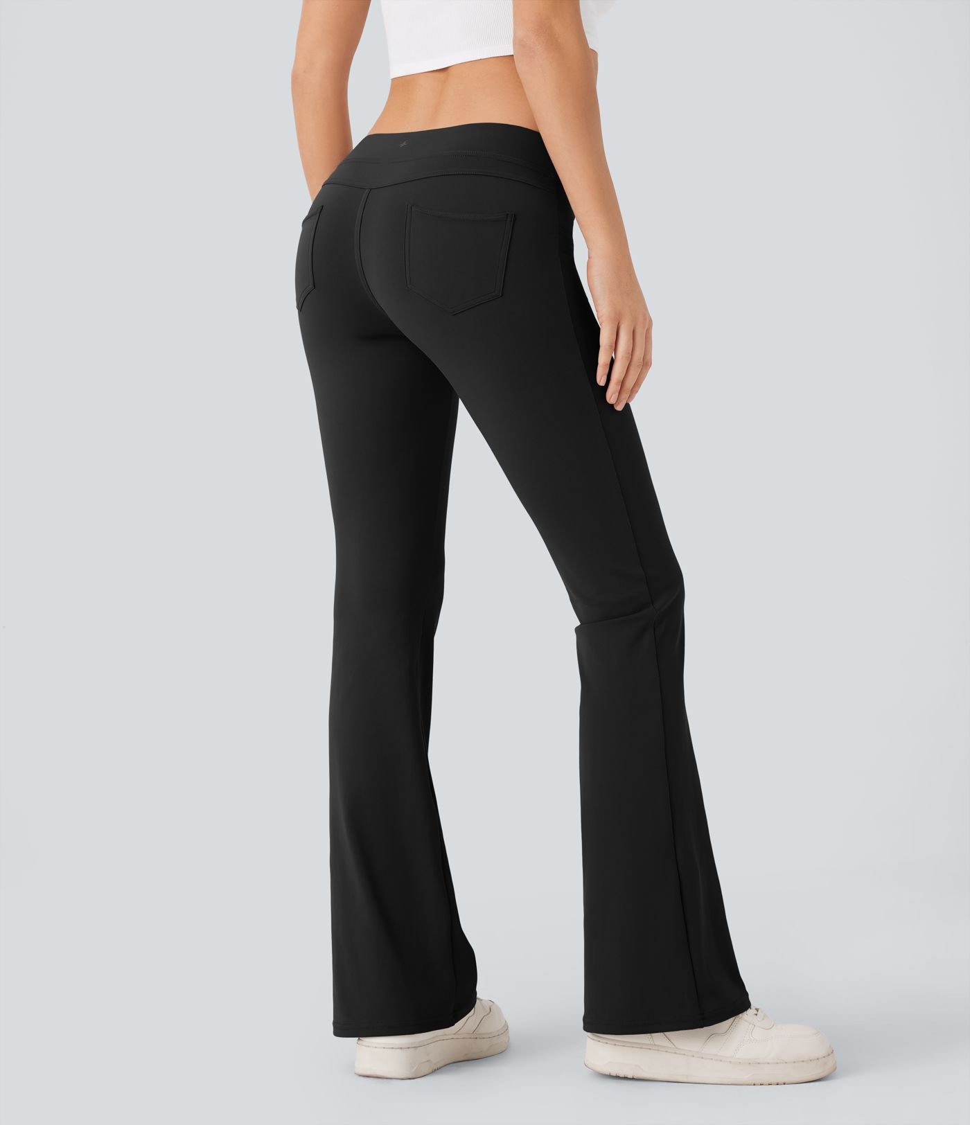 Leggings  acampanado bolsillo trasero tiro bajo