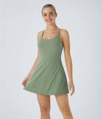 SoftlyZero™ Plush Backless Active Dress A-C Cups