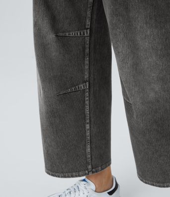 Halara Flex™ Mid Rise Taskut Barrel-lahkeiset Työfarkut