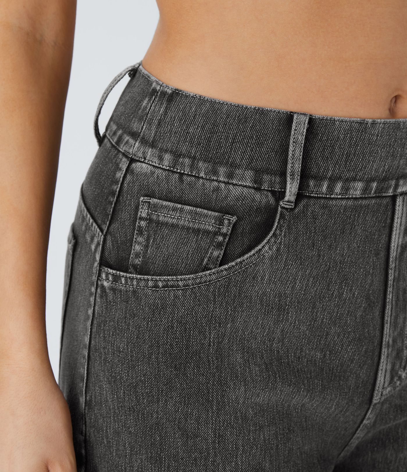 Halara Flex™ Mid Rise Taskut Barrel-lahkeiset Työfarkut