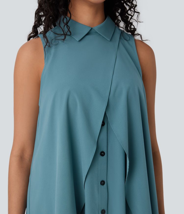 Breezeful™ Sleeveless Flowy Quick Dry Work Blouse