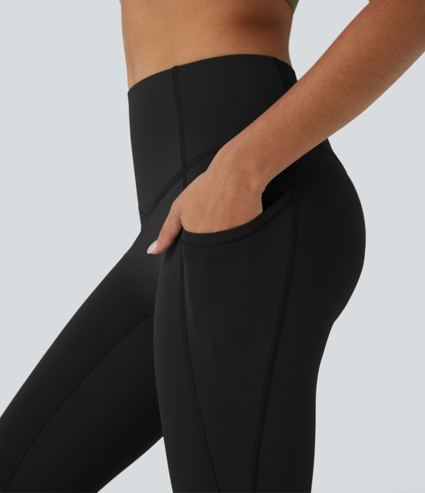 Leggings Softlyzero™ Plush yoga 7/8 bolsillo lateral tiro alto térmico