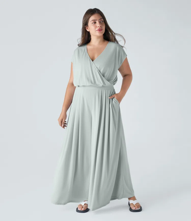 Plus size maxi jumpsuit shop