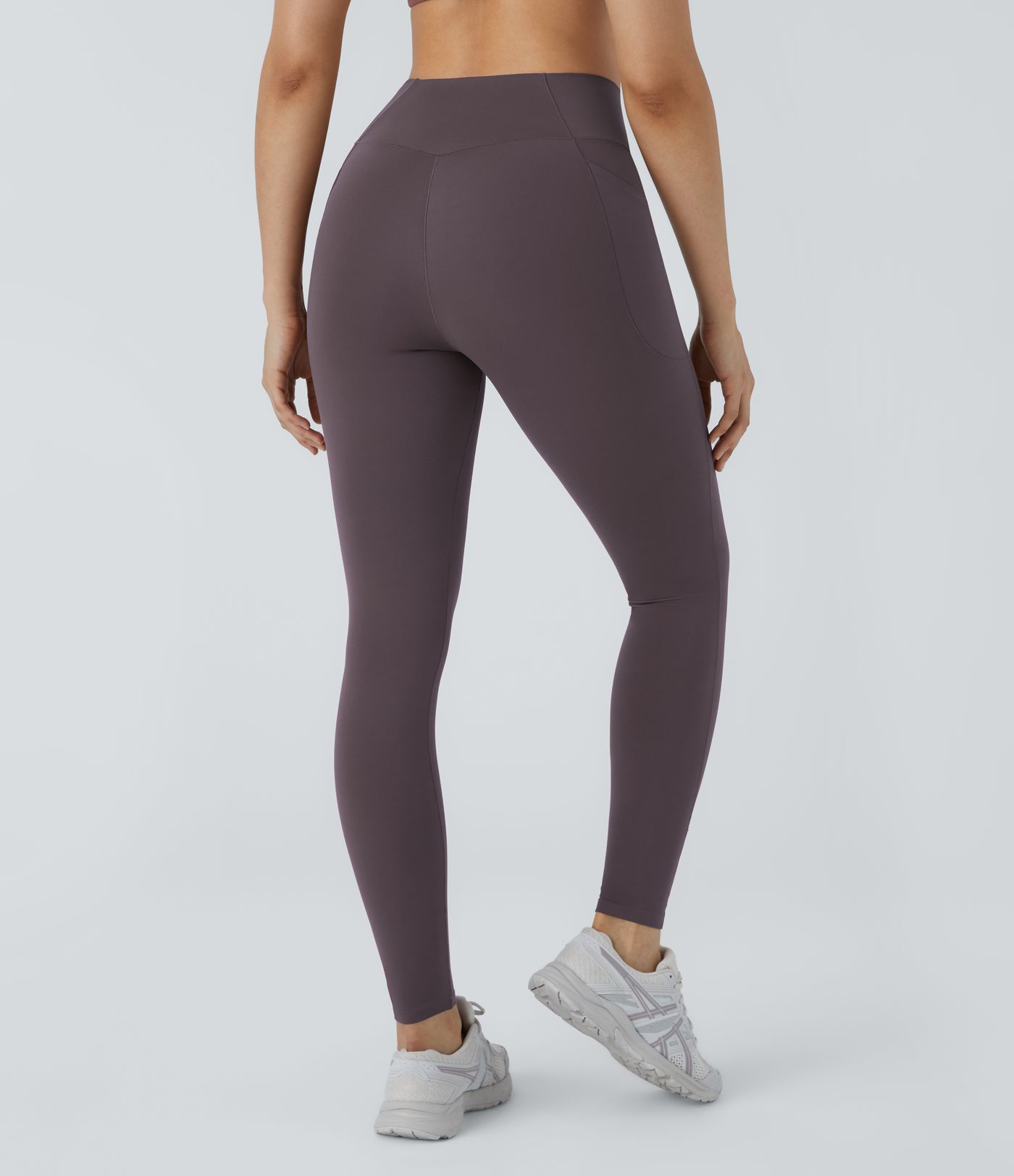 Patitoff™ 2.0 Pet Hair Resistant High Waisted Crossover Side Pocket Yoga Leggings