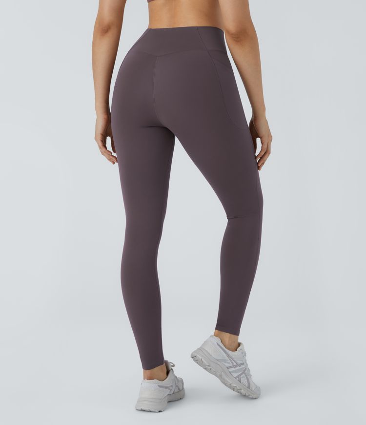 Patitoff™ 2.0 Pet Hair Resistant High Waisted Crossover Side Pocket Yoga Leggings