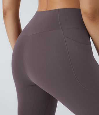 Patitoff™ 2.0 Pet Hair Resistant High Waisted Crossover Side Pocket Yoga Leggings