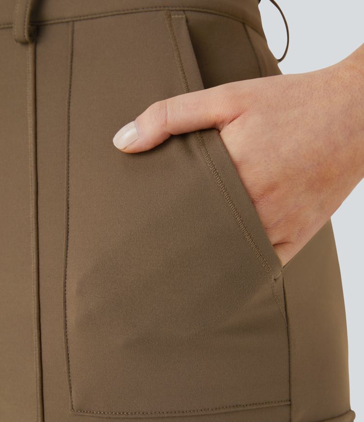 DayStretch - Cargo-Hose mit hohem Bund, Seitentaschen und schmaler Passform