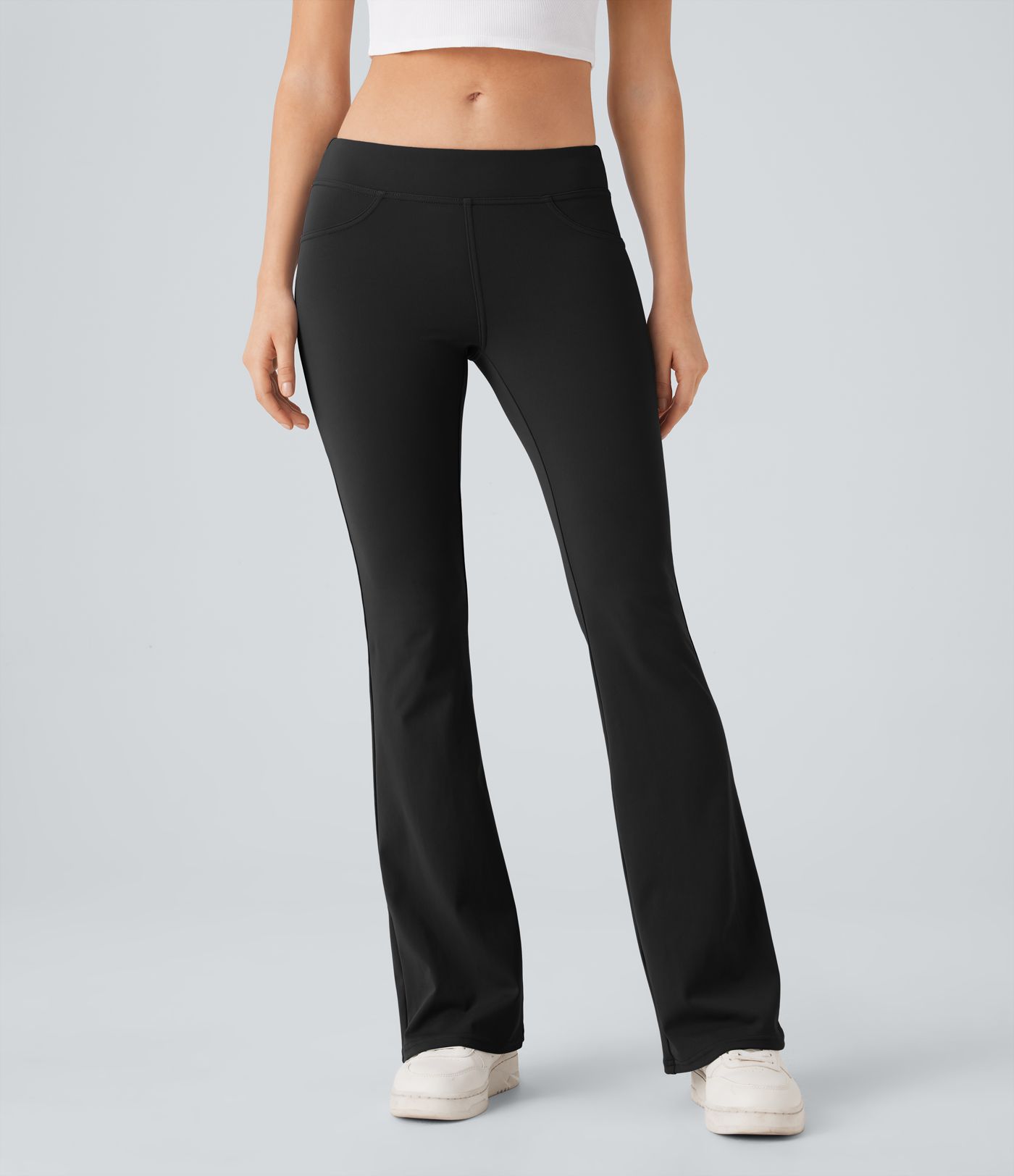 Leggings  acampanado bolsillo trasero tiro bajo