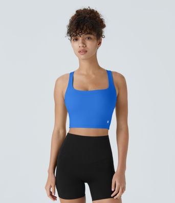 Débardeur yoga court SoftlyZero™ Airy décolleté carré dos nu bretelles croisées toucher frais A-C - UPF50+ Débardeur yoga court SoftlyZero™ Airy décolleté carré dos nu bretelles croisées toucher frais A-C - UPF50+