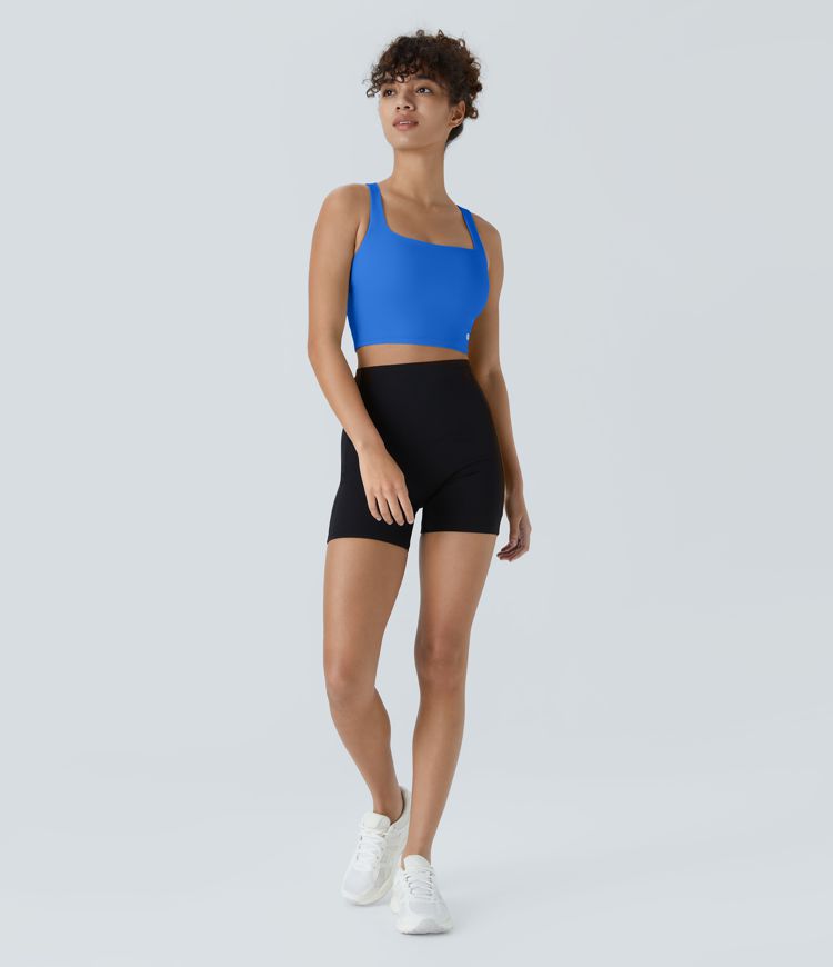 Débardeur yoga court SoftlyZero™ Airy décolleté carré dos nu bretelles croisées toucher frais A-C - UPF50+ Débardeur yoga court SoftlyZero™ Airy décolleté carré dos nu bretelles croisées toucher frais A-C - UPF50+