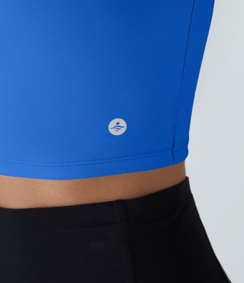 Débardeur yoga court SoftlyZero™ Airy décolleté carré dos nu bretelles croisées toucher frais A-C - UPF50+ Débardeur yoga court SoftlyZero™ Airy décolleté carré dos nu bretelles croisées toucher frais A-C - UPF50+