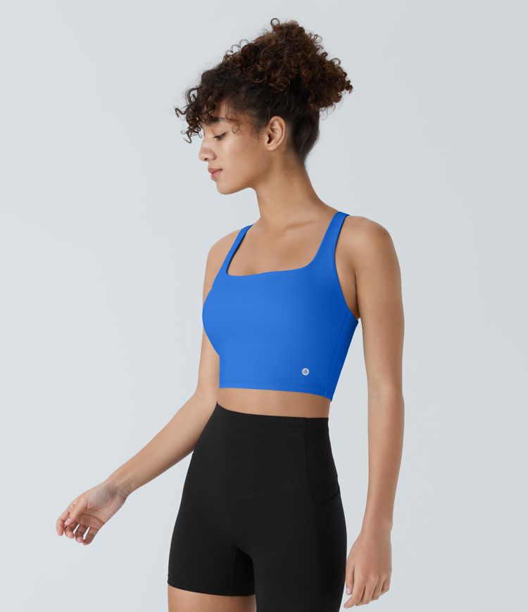 Débardeur yoga court SoftlyZero™ Airy décolleté carré dos nu bretelles croisées toucher frais A-C - UPF50+ Débardeur yoga court SoftlyZero™ Airy décolleté carré dos nu bretelles croisées toucher frais A-C - UPF50+