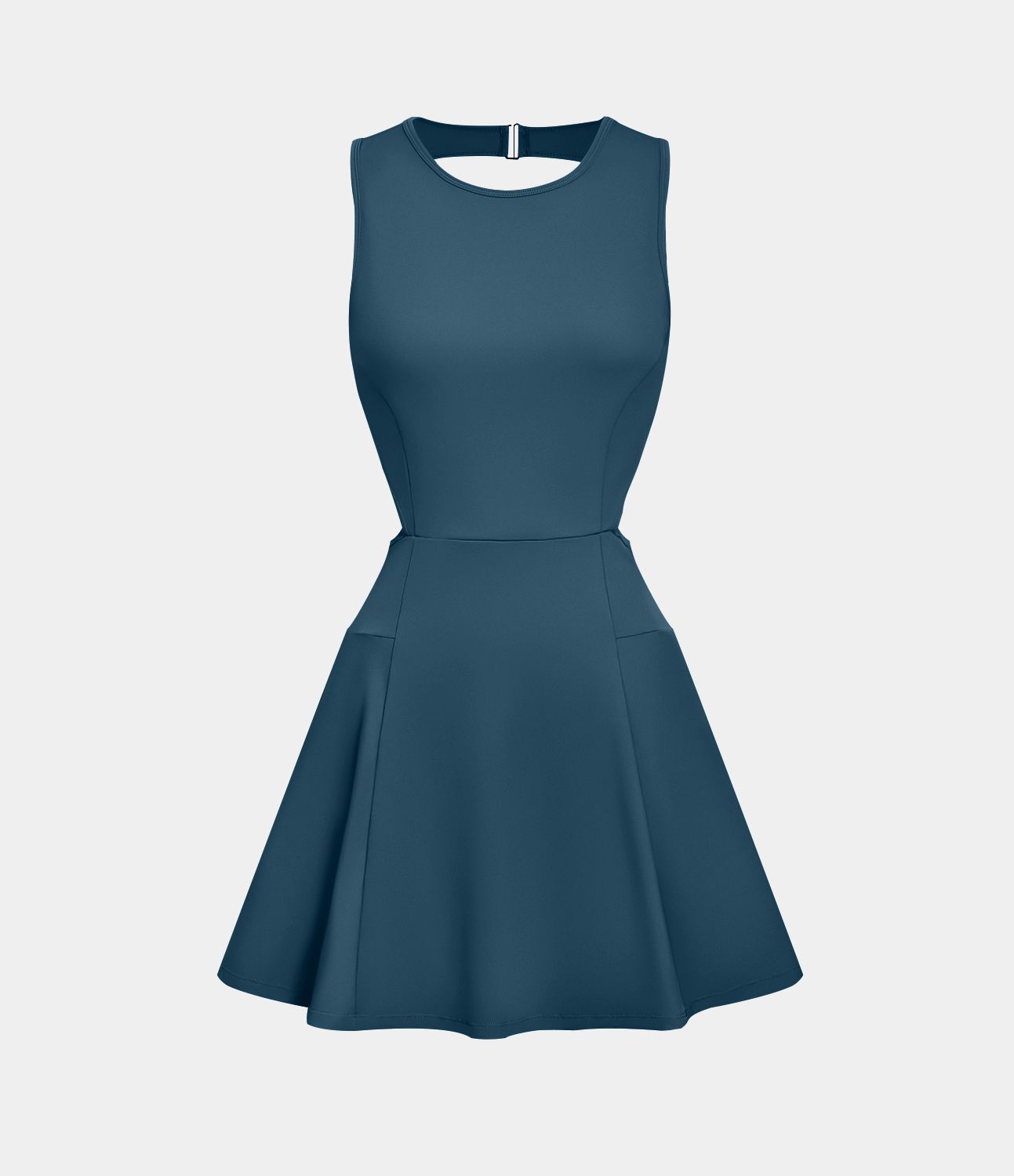 バックレス バックル タイバック 2イン1 ポケット ダンス アクティブドレス