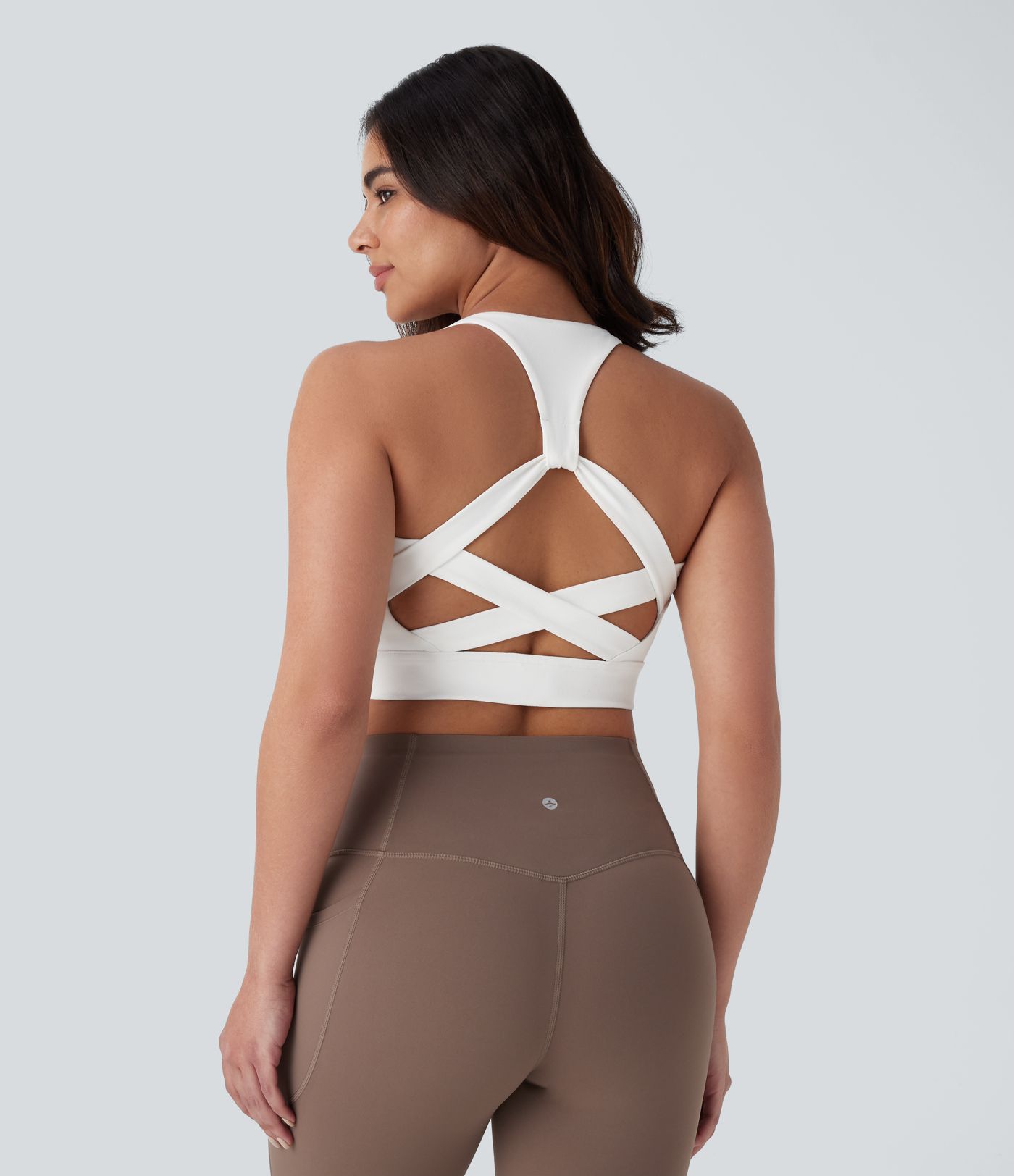 Brassière yoga dos nageur maintien léger D-F