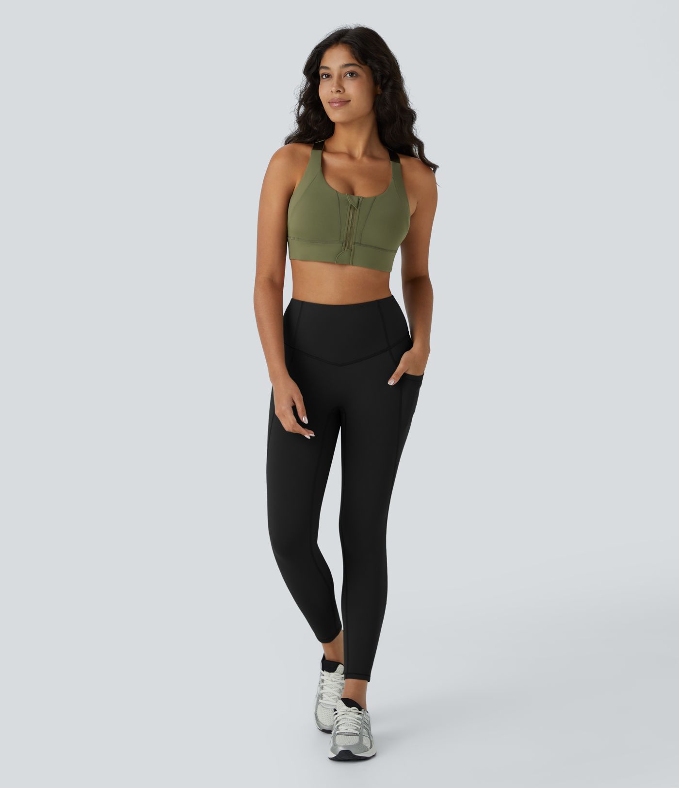 Leggings Softlyzero™ Plush yoga 7/8 bolsillo lateral tiro alto térmico