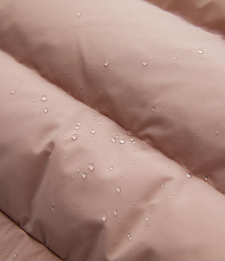 Water Repellent Removable Hood Side Zipper Pocket Contrast Tape Relaxed Casual Puffer Down Jacket