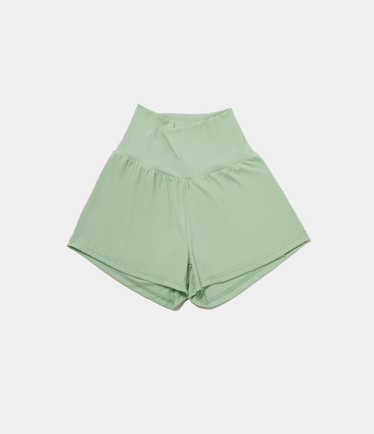 SoftlyZero™ Airy Super High Waisted Cool Touch Women Gym Running Yoga Shorts with Pockets