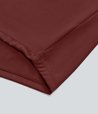 Mid Rise Pockets Draped Wide Leg Casual Pants