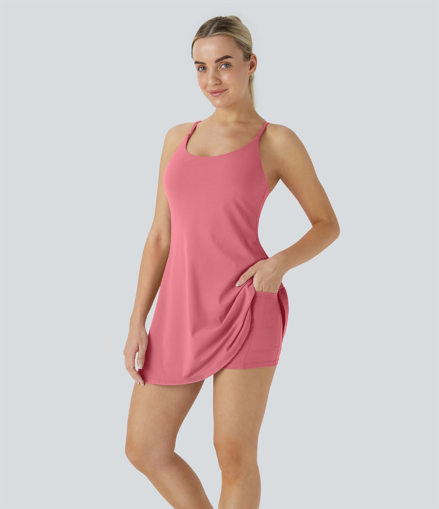SoftlyZero™ Plush Backless Active Dress