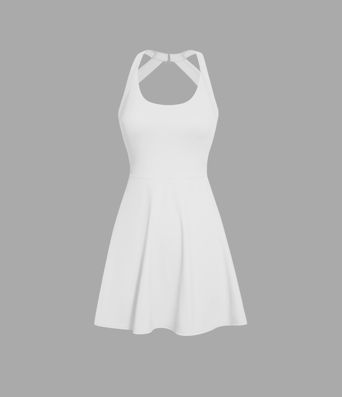 Backless Twisted Active Dress A-C Cups