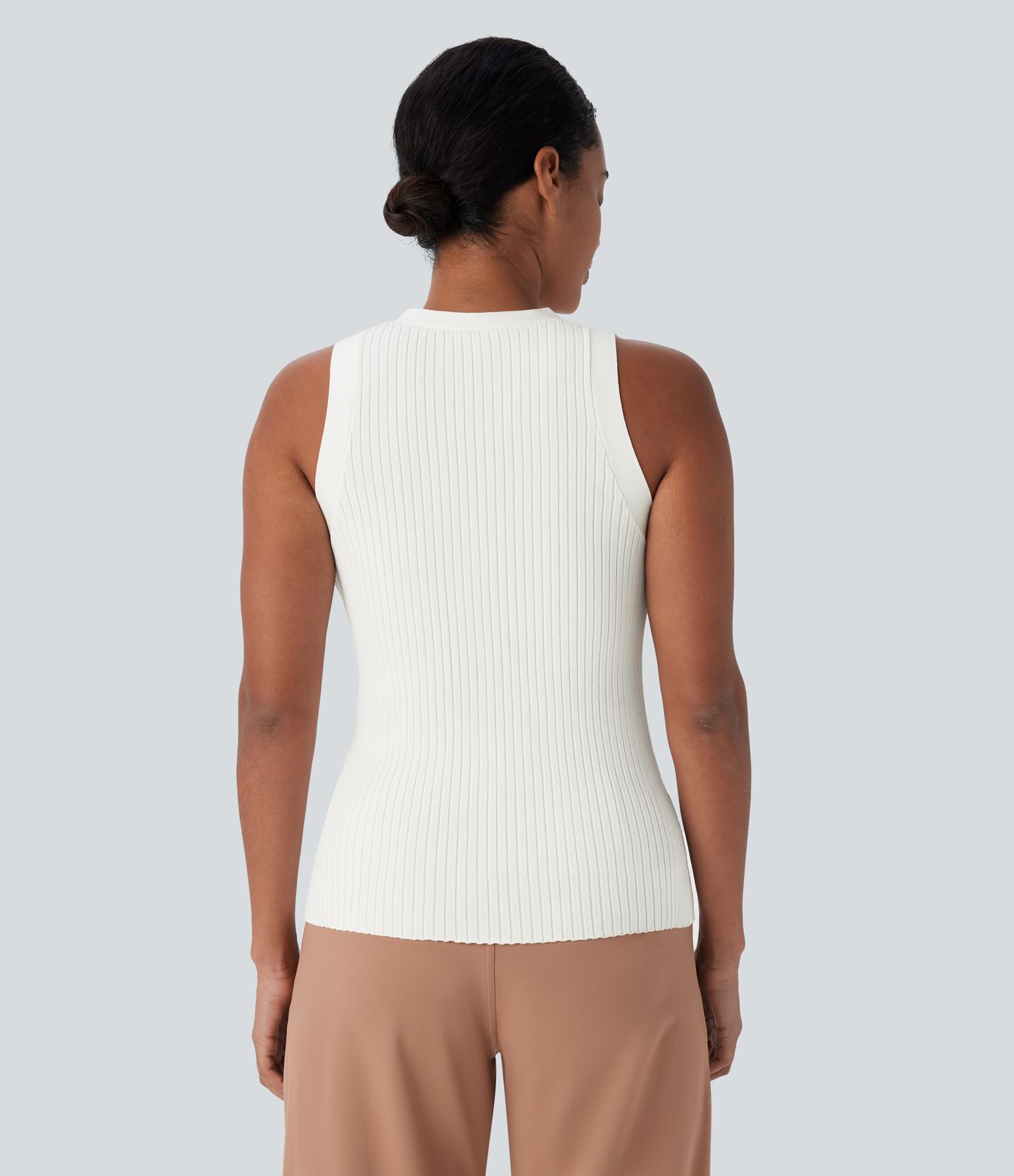 Chaleco cárdigan oficina ajustado cuello V botón parte delantera