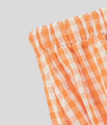 High Waisted Drawstring Side Pocket Gingham Wide Leg Casual Cotton Pants High Waisted Drawstring Side Pocket Gingham Wide Leg Casual Cotton Pants