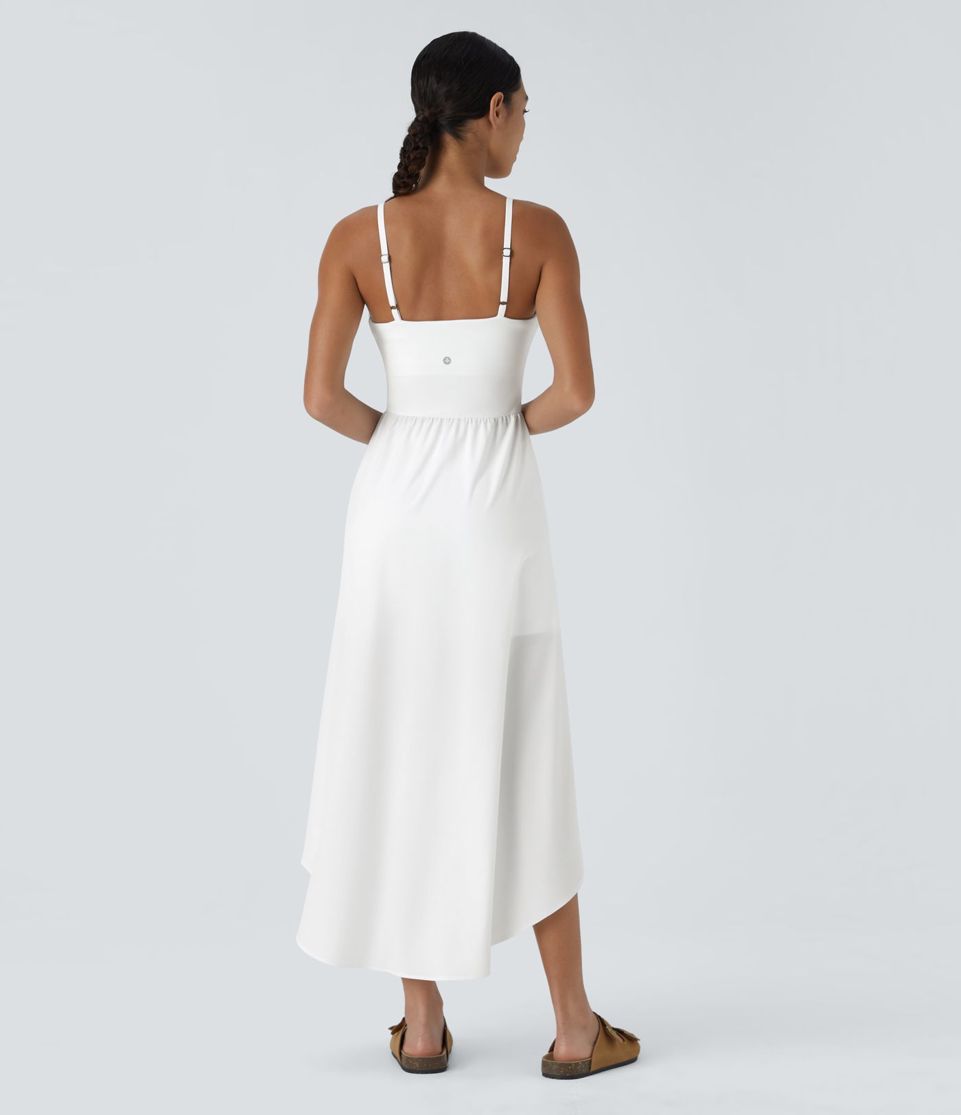 Breezeful™ High Low 2-Piece Pocket Flowy Midi Quick Dry Casual Dress