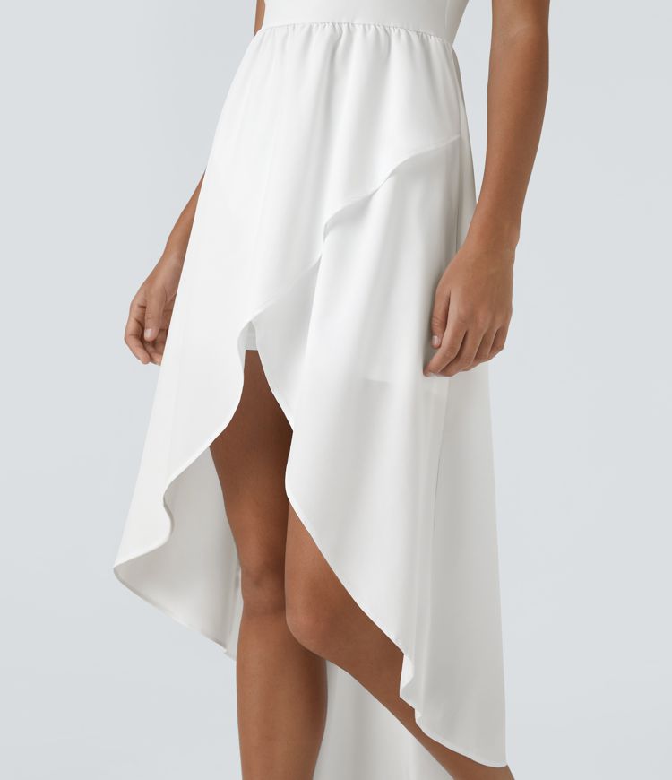 Breezeful™ High Low 2-Piece Pocket Flowy Midi Quick Dry Casual Dress