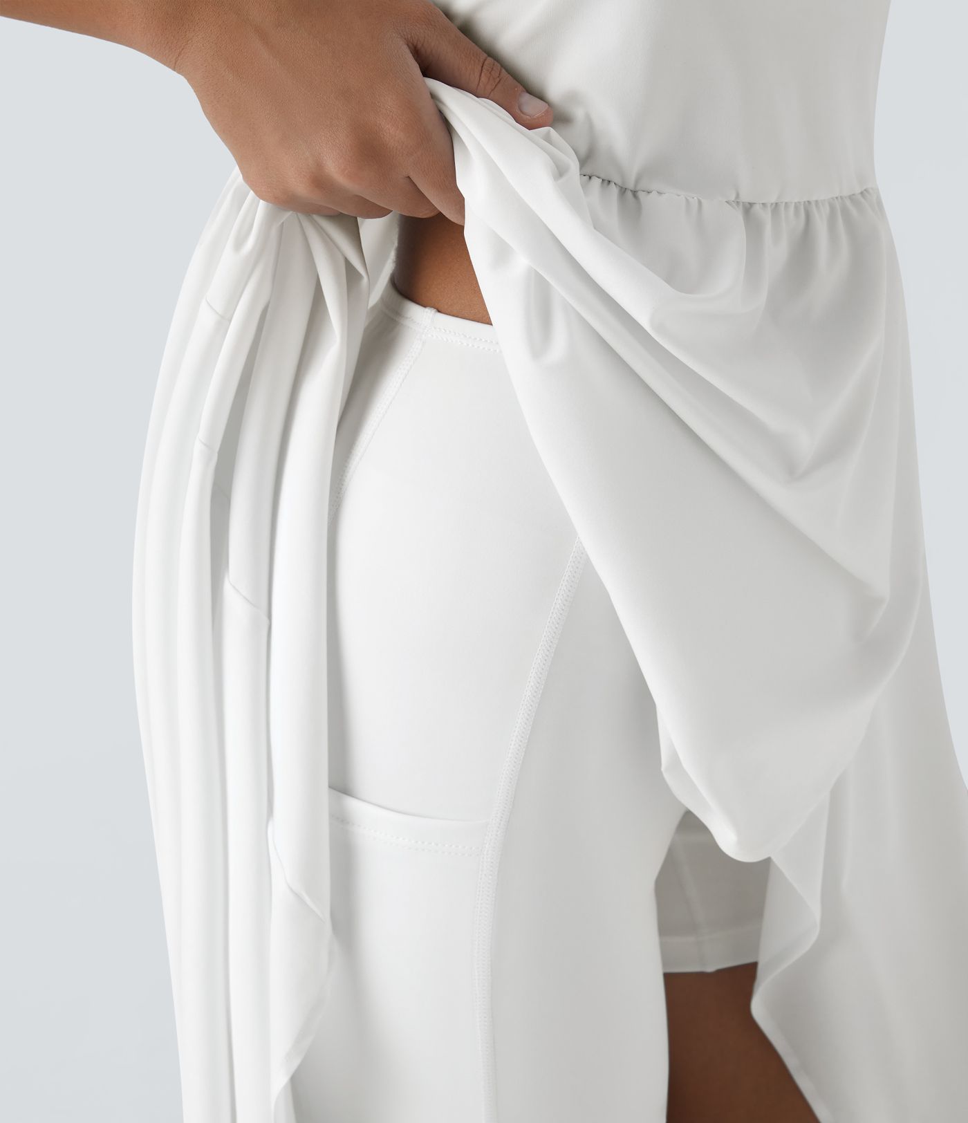 Breezeful™ High Low 2-Piece Pocket Flowy Midi Quick Dry Casual Dress