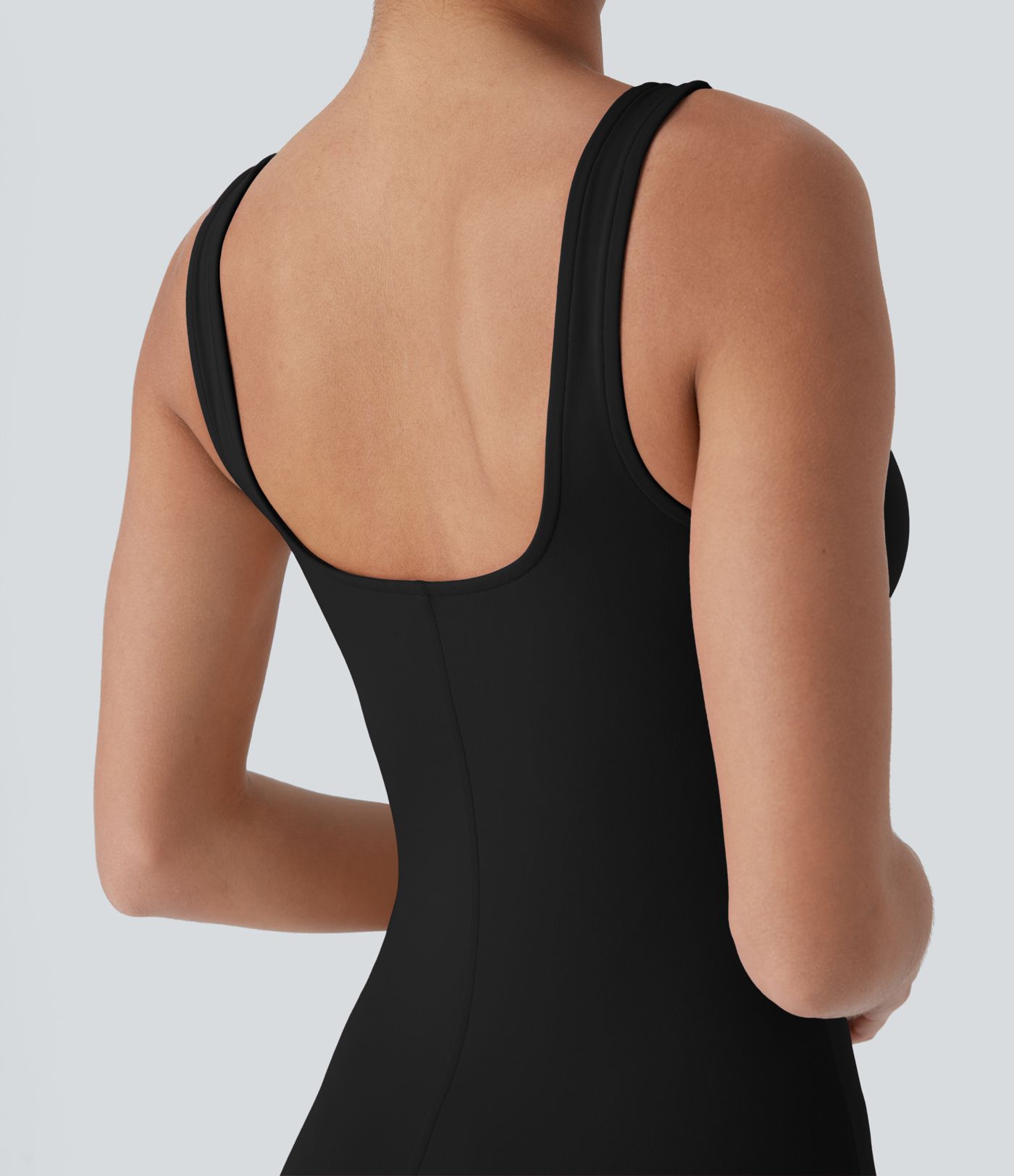 Square Neck Bodycon Mini Dance Tank Dress