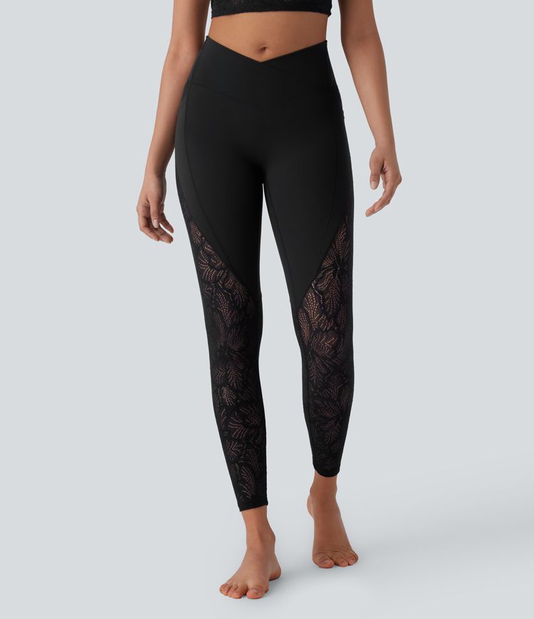 Women's SoftlyZero™ High Waisted Crossover Pocket Contrast