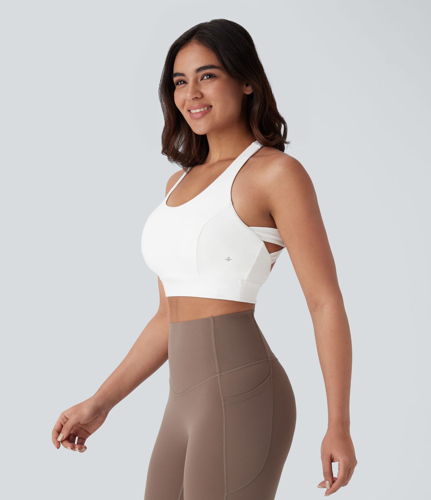 Brassière yoga dos nageur maintien léger D-F