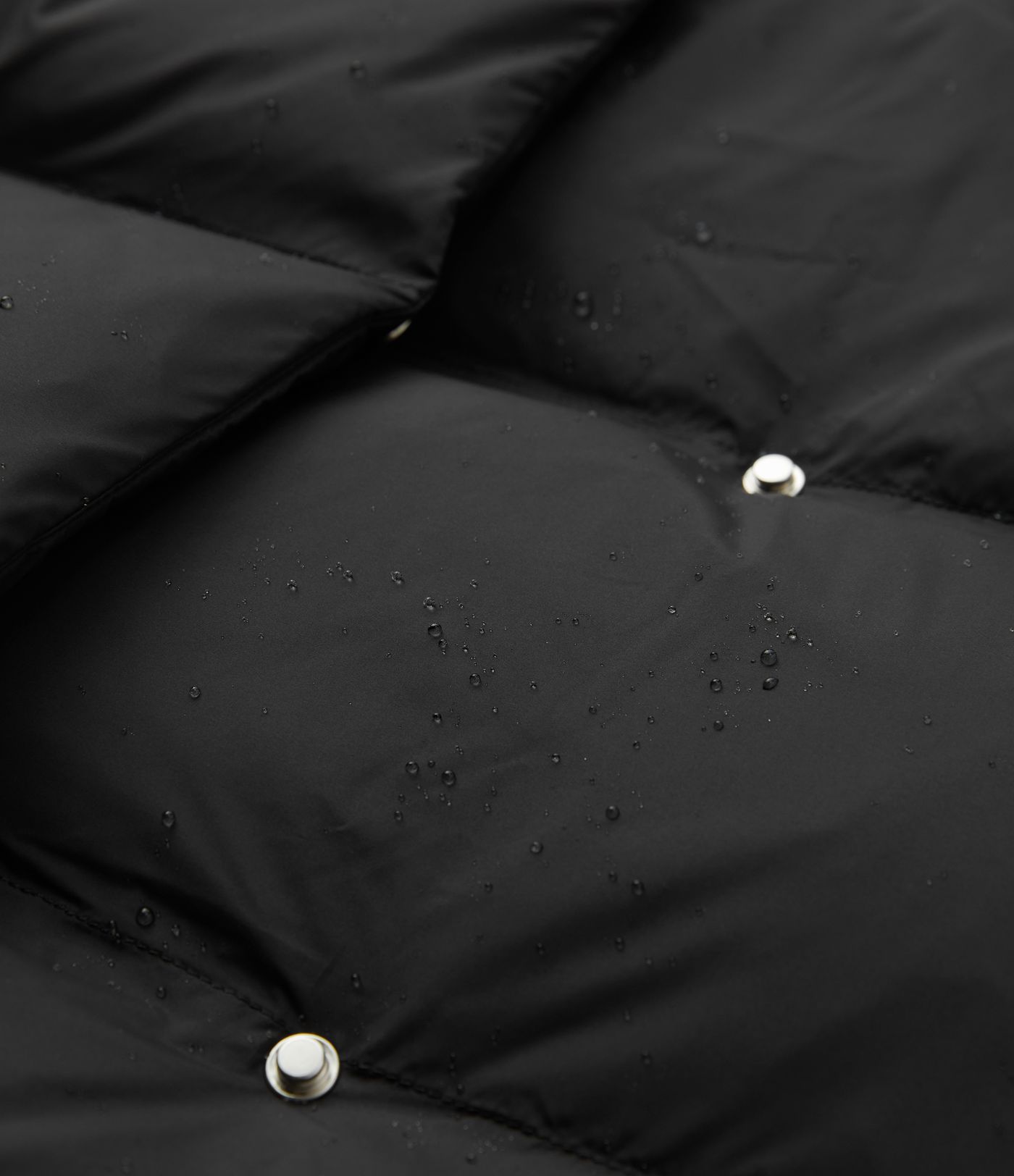 Water Repellent Hooded Side Zipper Pocket Snap Relaxed Casual Puffer Down Jacket