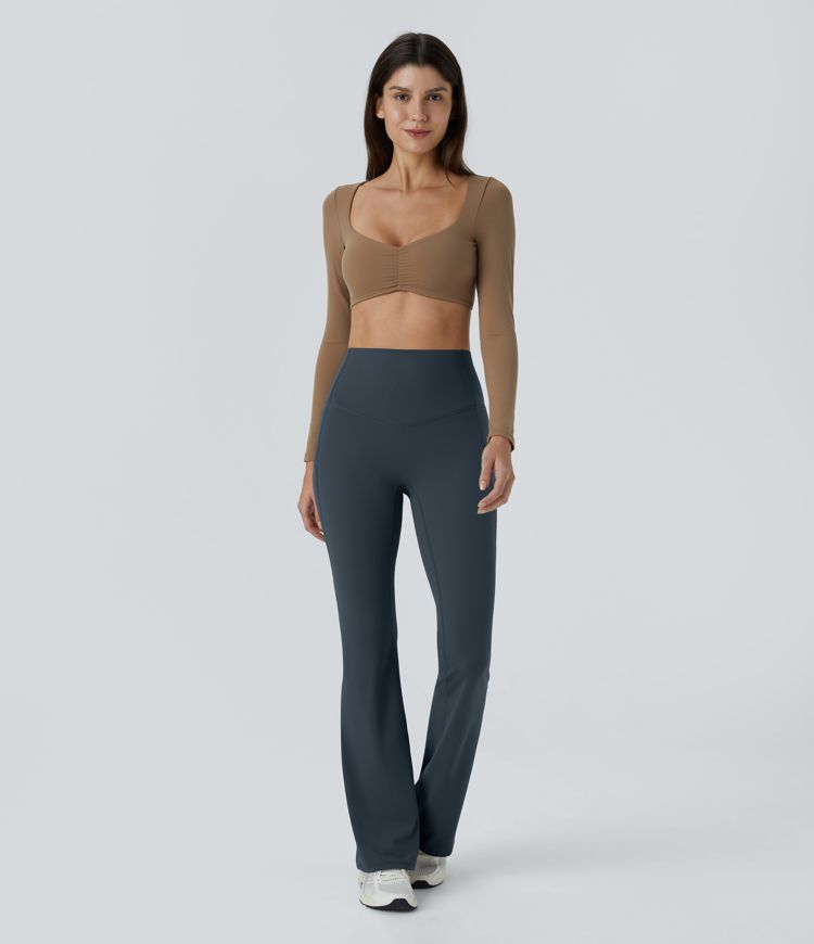Halara UltraSculpt™ High Waisted Tummy Control Shaping Yoga Flare Leggings Halara UltraSculpt™ High Waisted Tummy Control Shaping Yoga Flare Leggings