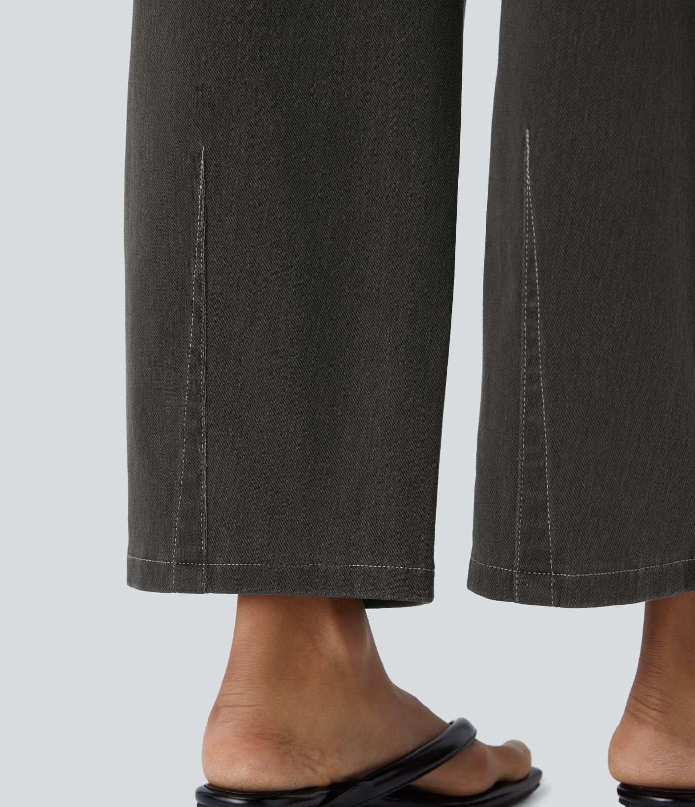 Halara Flex™ Mid Rise Pockets Barrel Leg Casual Jeans